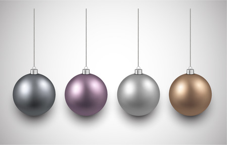 Colorful christmas balls. のイラスト素材