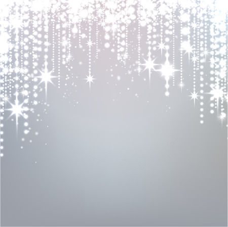 Silver starry christmas background. Vector illustration.
のイラスト素材