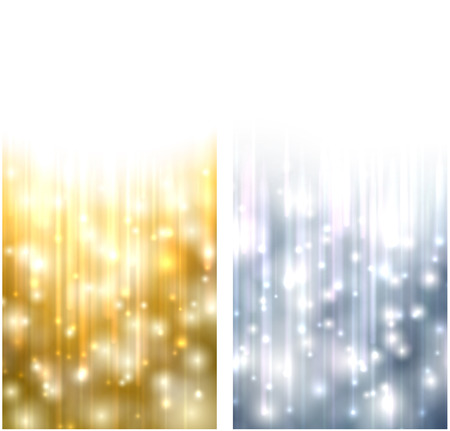 Winter abstract vertical banners. Christmas background with snowflakes and sparkles. Vector.のイラスト素材