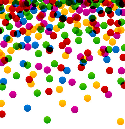 Colorful celebration background with confetti. Vector Illustration.のイラスト素材