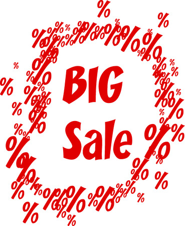 Percent round background. Promotion coupon. Vector illustration.のイラスト素材