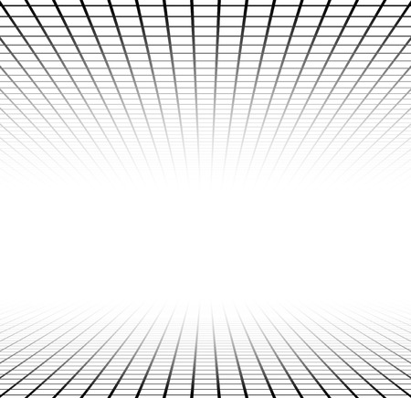 Perspective grid surface. Vector illustration.