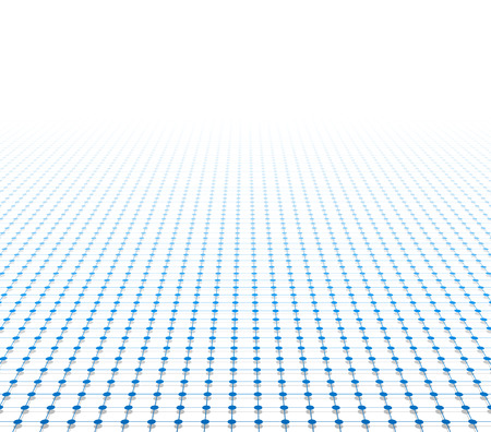 Perspective grid surface. Vector illustration.のイラスト素材