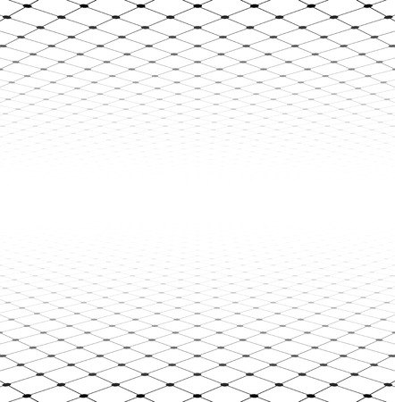 Perspective grid surface. Vector illustration.のイラスト素材