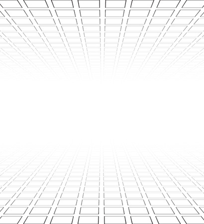 Perspective grid surface. Vector illustration.のイラスト素材
