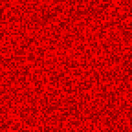 Grainy pattern composed of red squares. Checkered vector background.のイラスト素材