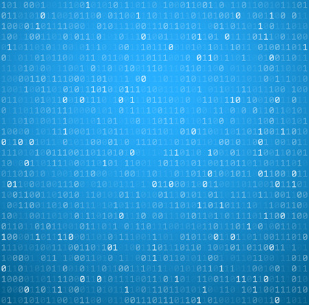 Binary blue background with digits. Vector illustration.のイラスト素材