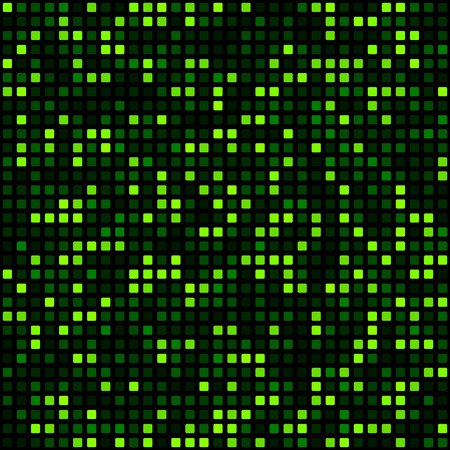 Technology pattern composed of green squares. Vector background.のイラスト素材