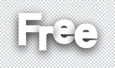 Free paper sign over cells. Vector illustration.のイラスト素材