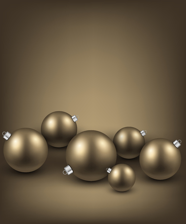 Christmas background with ballsのイラスト素材