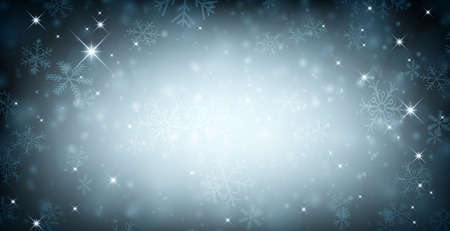 Winter background with snowflakes. Vector illustration.のイラスト素材
