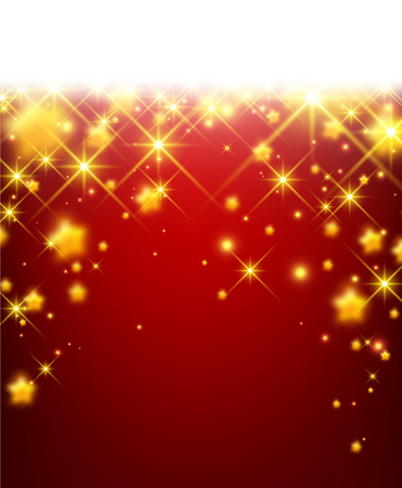 Bright background with stars. Vector paper illustration.のイラスト素材