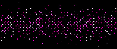 Black abstract background with pink dots. Vector illustration.のイラスト素材