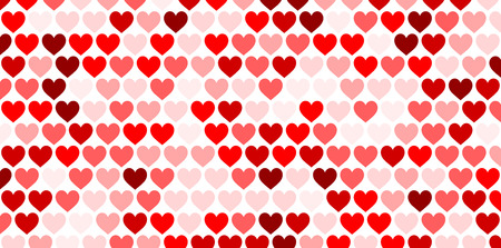 Valentine's love background with hearts. Vector paper illustration.のイラスト素材
