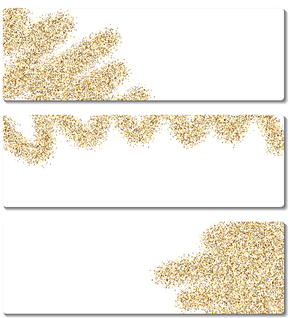 Set of abstract banners with sand. Vector illustration.のイラスト素材