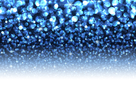 Blue abstract Christmas blurred luminous background. Vector illustration.のイラスト素材