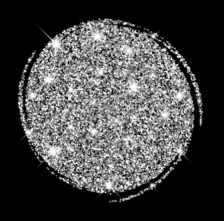 Black festive silver luminous background. Vector illustration.のイラスト素材