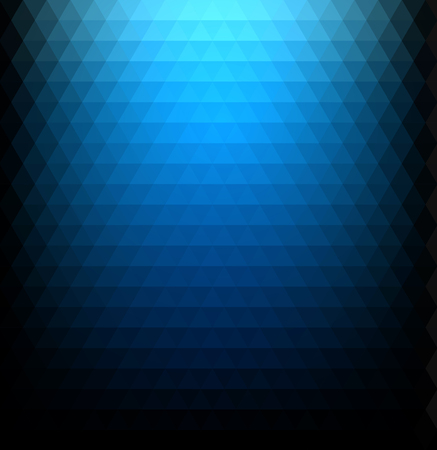 Blue gradient background with triangular pattern. Vector paper illustration.のイラスト素材