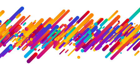 Bright colorful abstract banner on white. Vector paper illustration.のイラスト素材