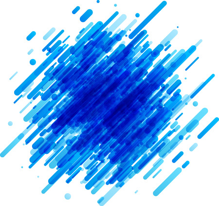 Bright blue abstract background on white. Vector paper illustration.のイラスト素材