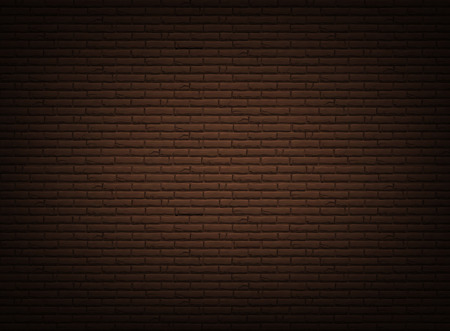 Brown background with realistic bricklaying wall. Vector textured illustration.のイラスト素材