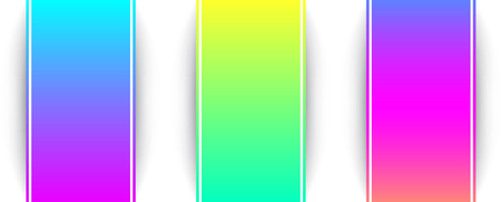Colorful spectrum backgrounds templates isolated on white. Vector paper illustration.のイラスト素材