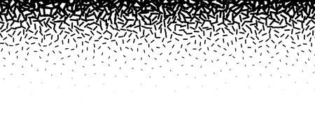 Black and white banner with abstract monochrome texture. Vector stipplism effect pattern. Pop art style.のイラスト素材