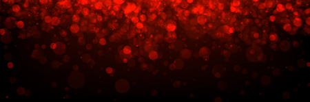 Red abstract blurred banner with bokeh effect. Vector background.のイラスト素材