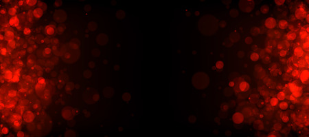 Red abstract blurred backdrop with bokeh effect. Vector background.のイラスト素材