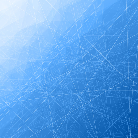 Blue gradient template with abstract ice pattern. Vector background.のイラスト素材