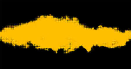 Abstract yellow and orange halftone dotted background. Vector illustration.のイラスト素材