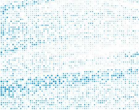 Abstract blue halftone dotted strokes background. Vector illustration.のイラスト素材