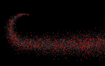 Abstract halftone red and black path line. Vector illustration.のイラスト素材
