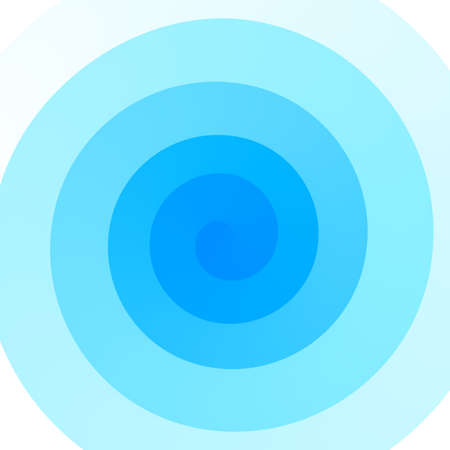 Abstract gradient blue spiral lines background. Space for text. Vector illustration.のイラスト素材