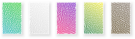 Set of paper cards with textured pattern design and rough contrast reaction diffusion curve lines. Psychedelic banner, flier, invitation, booklet. Vector illustrationのイラスト素材