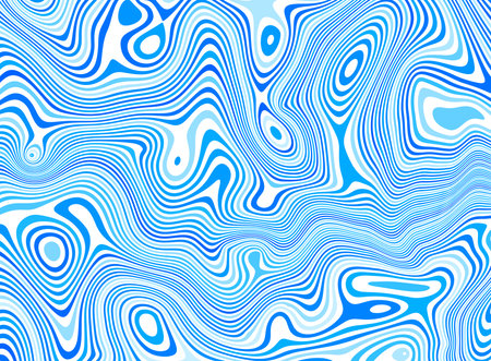 Blue and white contrast abstract poster design with optical interference effect. Illusion of movement for banner, flier, invitation, cover, business card. Vector illustrationのイラスト素材