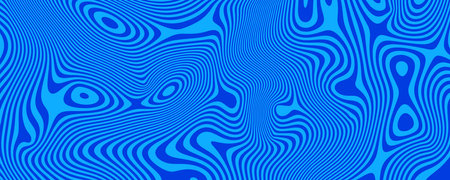 Water top view textured pattern design. Optical interference effect of the illusion of movement. Reflections of sun in surface of ocean, swimming pool or sea. Vector illustrationのイラスト素材