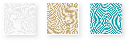 Set of paper cards with textured pattern design and rough contrast curve lines. Psychedelic banner, flier, invitation, booklet. Vector illustrationのイラスト素材