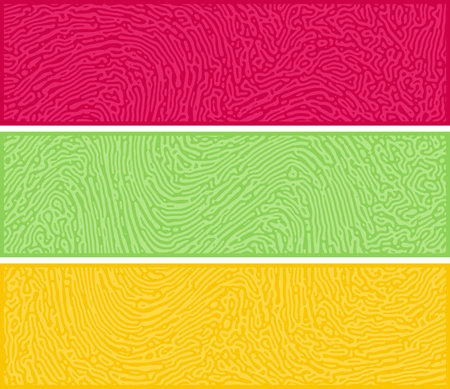 Colorful abstract poster design with Turing pattern wavy lines. Liquid lines for banner, flier, invitation, cover, business card. Vector illustrationのイラスト素材
