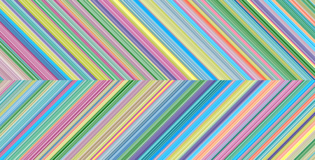 Detailed holographic striped geometric pattern composed of big amount of thin colorful stripes. Vector textured illustrationのイラスト素材
