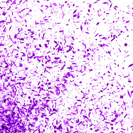 A cascade of purple shards falls through the image, creating a sense of movement and a shower of creativity, ideal for dynamic and imaginative concepts.のイラスト素材