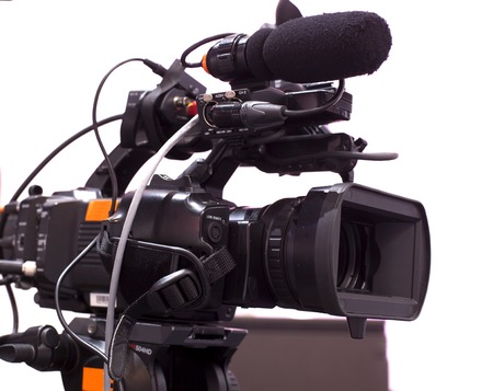 Professional digital video camera. accessories for 4k video cameras.の写真素材