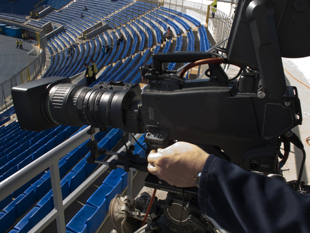 Professional digital video camera. accessories for 4k video cameras.の写真素材