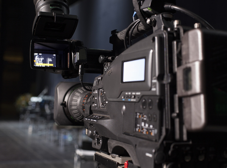 Professional digital video camera. tv camera in a concert hal. 
Digital TV cameraの写真素材
