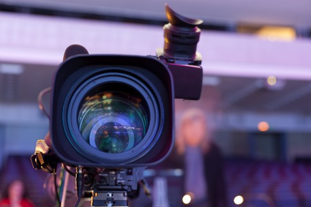 Professional digital video camera. tv camera in a concert hal. 
Digital TV cameraの写真素材