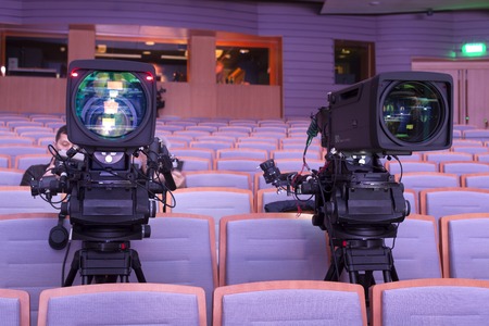 Professional digital video camera. tv camera in a concert hal. 
Digital TV cameraの写真素材