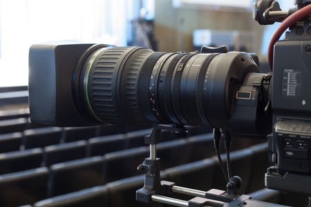Professional digital video camera. tv camera in a concert hal. 
Digital TV cameraの写真素材