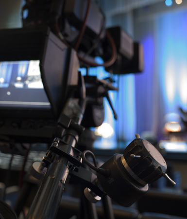 Professional digital video camera. tv camera in a concert hal. 
Digital TV cameraの写真素材