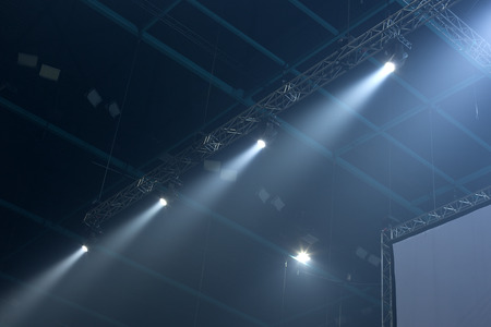 Light from the scene during the concert.の写真素材