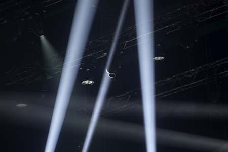 Light from the scene during the concert.